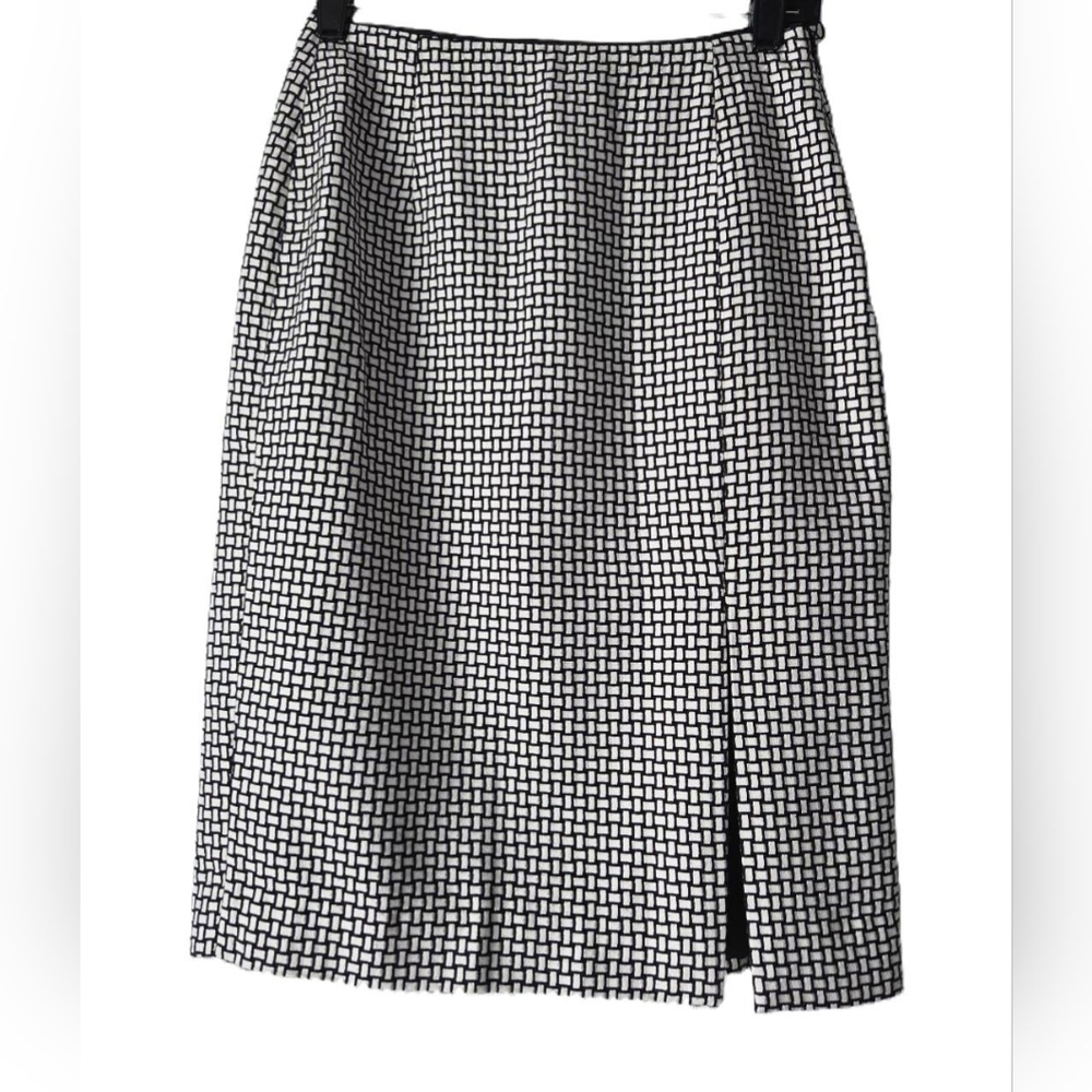 White House Black Market Monochrome Pencil Skirt Size 0